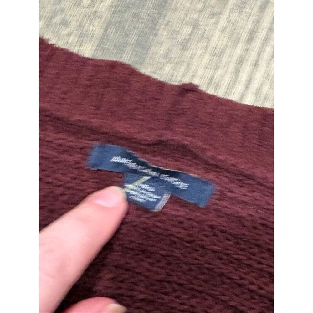 American Eagle Womens Knit Sweater V-Neck Long Sleeve Pullover Red Size XL - Picture 4 of 4